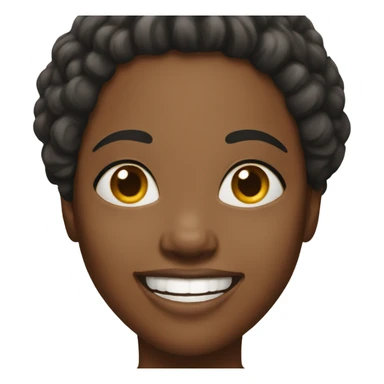 Happy black woman  sticker