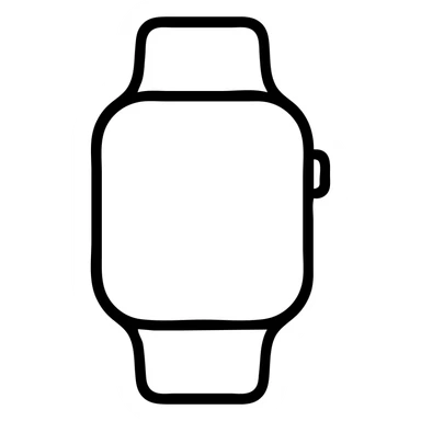 watch, modern icon style, simple and clear lines sticker