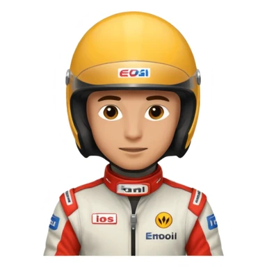 Formula racer man sticker