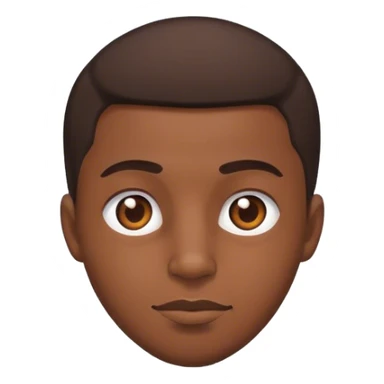 Black man with heart for eyes sticker