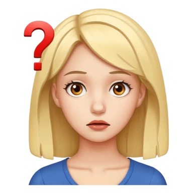 young women dont know from what to start. add question mark sticker