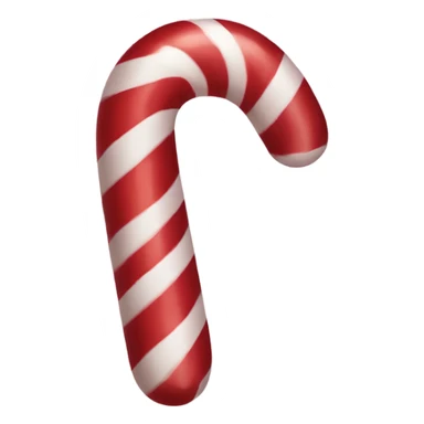 Invisible candy cane sticker