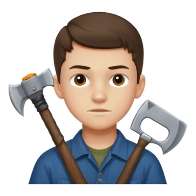 13 y/o Brian robeson at the beginning of Hatchet
determined, has hatchet, self-reliant, observant survivalist sticker