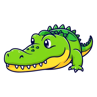 Crocodile Emoji sticker