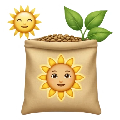 Sunbeam + seed pouch,Sky Gardener. sticker
