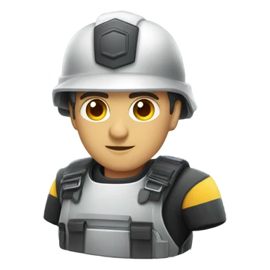 Equipo de seguridad personal sticker