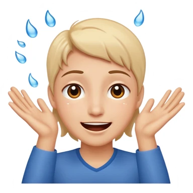 super happy tears excited hopeful hands sticker