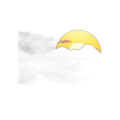 the sun setting behind the mountains sticker