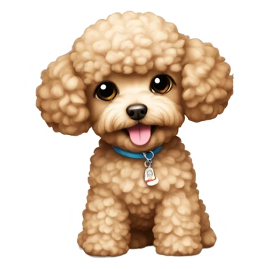 Tea cup toy poodle sticker