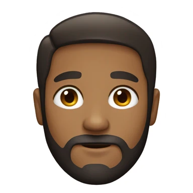 Light Brown man with beard and dark hair  sticker