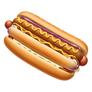 A Seattle style hotdog; a hot dog with cream cheese and grilled onions on it sticker