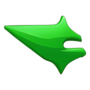 a green arrow pointing right sticker