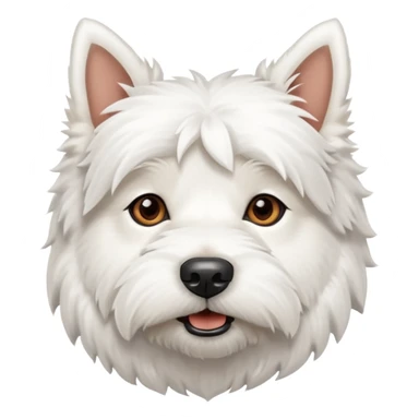 dog west highland white  sticker