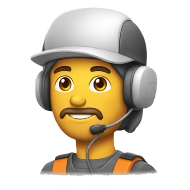 Técnico de computadora con gorra  sticker