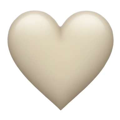 Light Beige Grey heart sticker