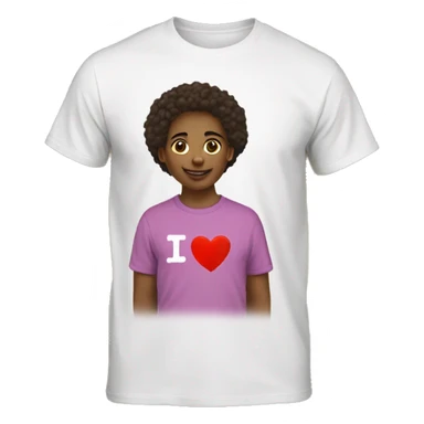 T-shirt with the inscription “I ❤️ mari” sticker