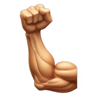 veined flexed biceps sticker