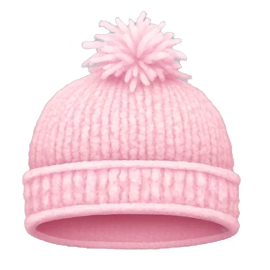 pastel pink winter hat sticker