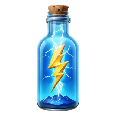 lightning in a bottle sticker