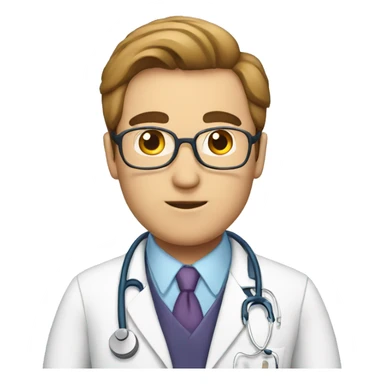 doctor consulting his patients sticker