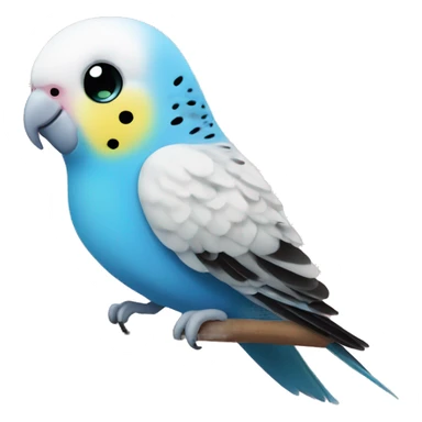 budgie with heart eyes sticker