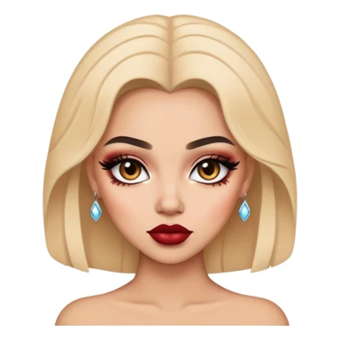 pretty baddie with makeup sticker