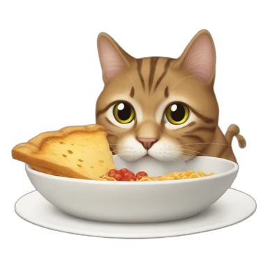 hungry cat sticker