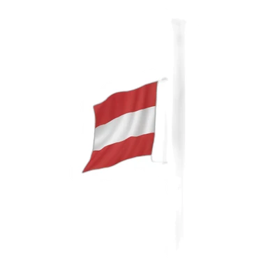 Indonesia flag on pole waving sticker