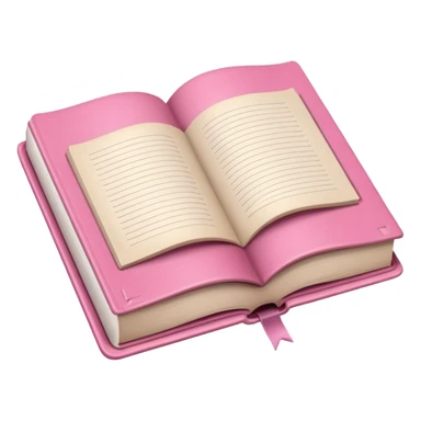 Make an open book, with white pages, but a pink cover only at the bottom! sticker