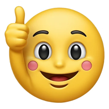 a yellow emoji giving a big thumbs up  sticker
