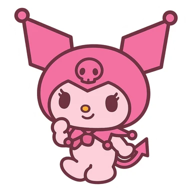 pink Kuromi sticker