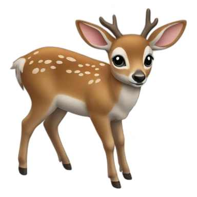 Biche qui a l’air très en colère  sticker