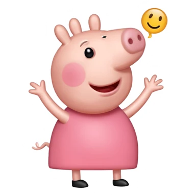 Peppa pig doing the griddy sticker