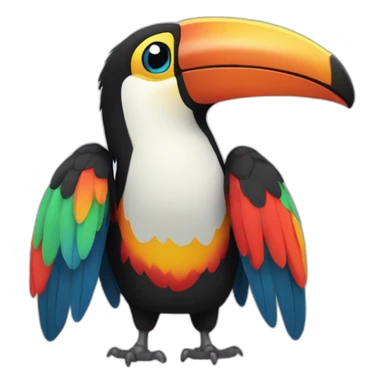 Tucan de muchos colores  sticker