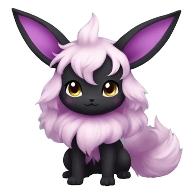 Dark Edgy Kawaii Eeveelution-Cute-Pokémon-fusion full body sticker
