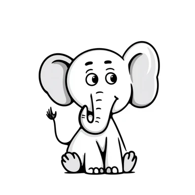 Elephant sticker