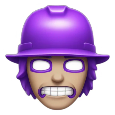 cool and 2D purple high voltage sticker