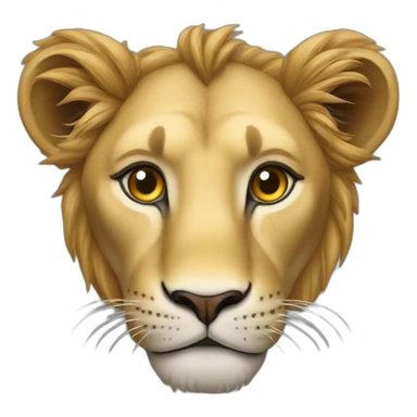 Un lion sur une lionne sticker