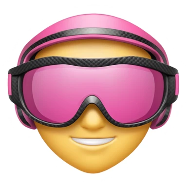 pink sporty sunglasses with carbon fiber thick frame, shield visor design sticker