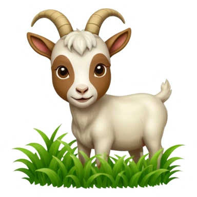 goat eating food sticker