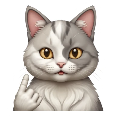 Kedi 🖕🏻 gösteriyor sticker