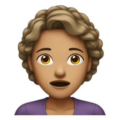 woman frustrated sticker