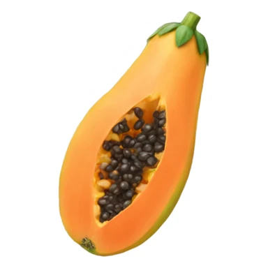 Realistic Papaya  sticker