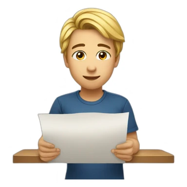 signing looking up sticker