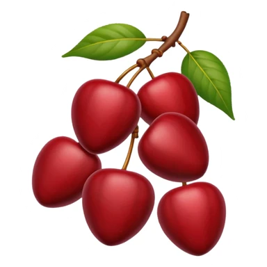 wind blowing over coffee cherries sticker