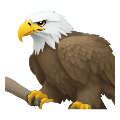kazakh eagle from flag icon sticker