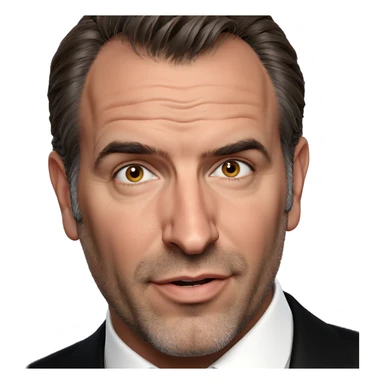 man in collared white shirt sticker