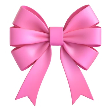 Chanel-inspired pink bow, elegant, shiny sticker