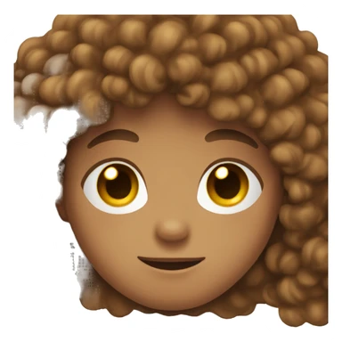 Boy with brown curly hair brown eyes and freckles  sticker