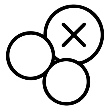 stubborn fat cells, flat design style, simple shapes, flat colors, block symbols sticker